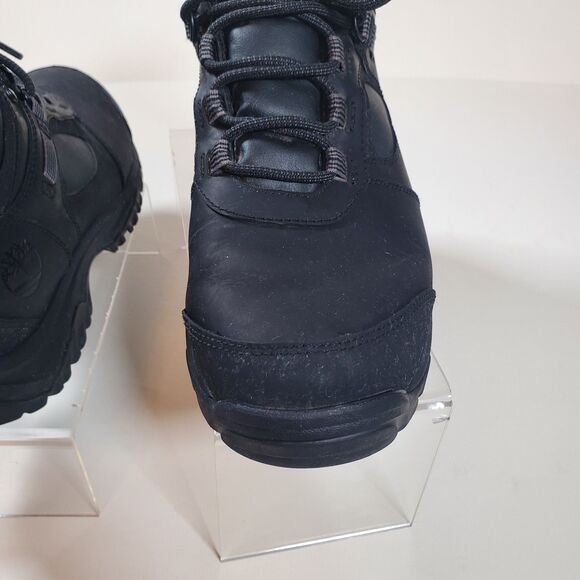 Timberland Men’s Boots Size 9.5 Black Leather Water Resistant Outdoors Hiking main image 6